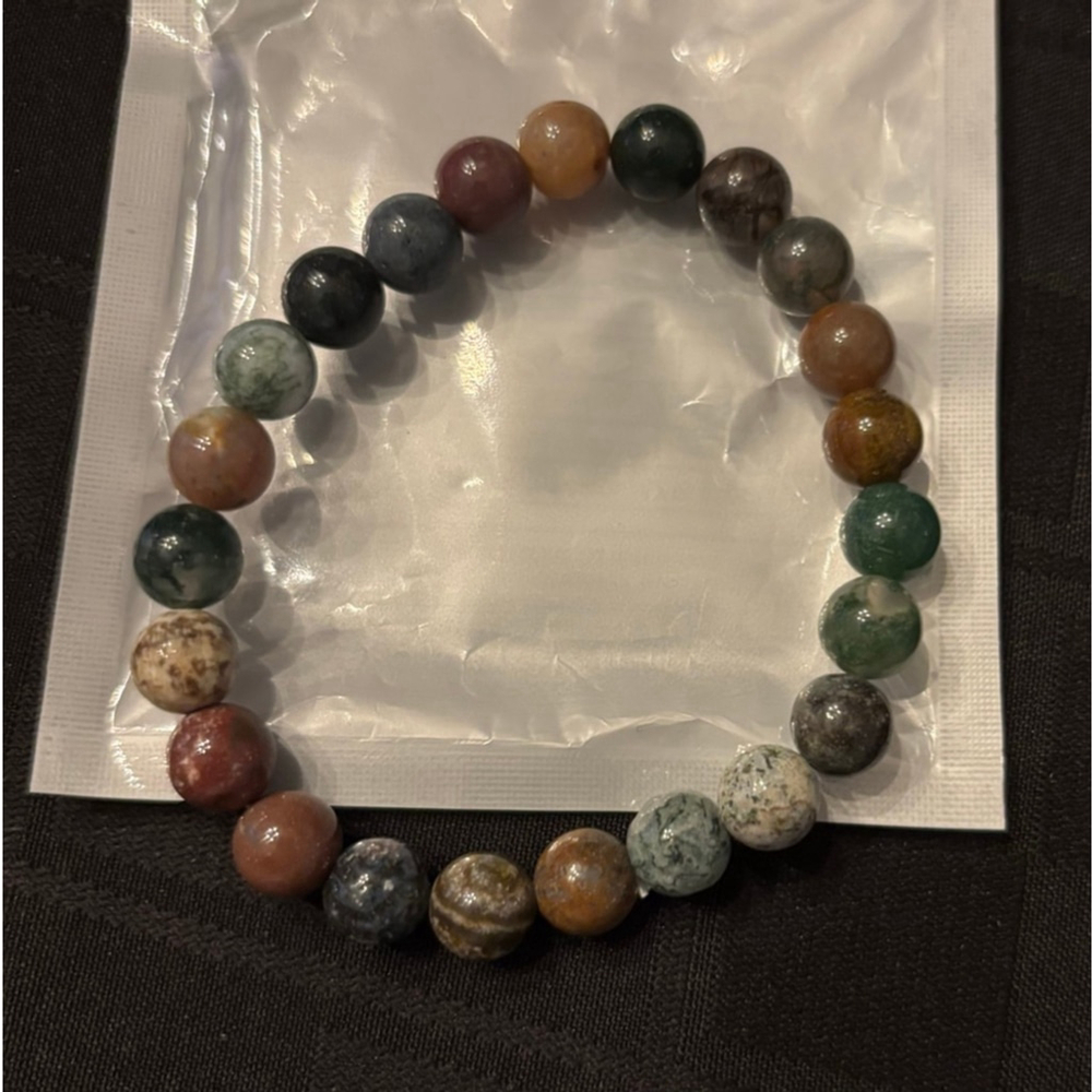 Multi-color Earthy Tone Beaded Bracelet